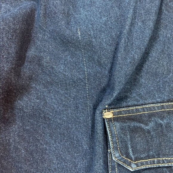 EX Exco Cargo Carpenter Jeans Vintage Y2K Baggy Wide Leg Indigo Denim - Picture 9 of 13
